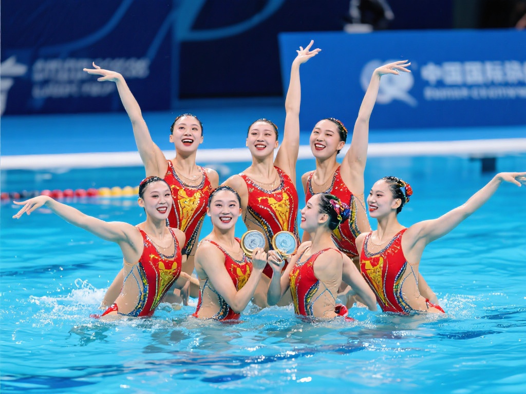 中国花游队双银再添辉煌