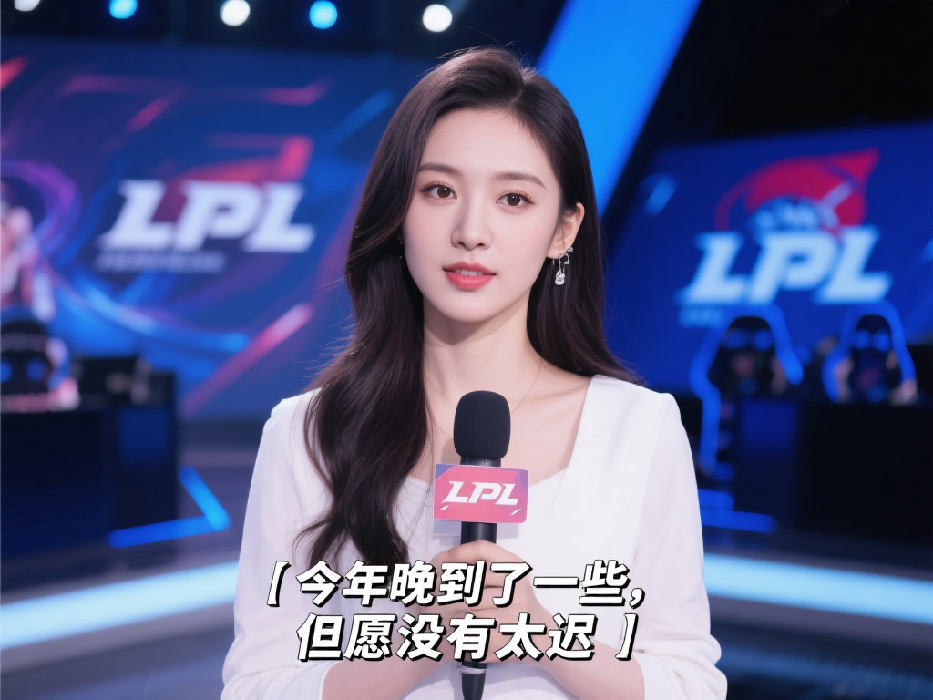 LPL主持希然晒美照：虽晚到但初心不改