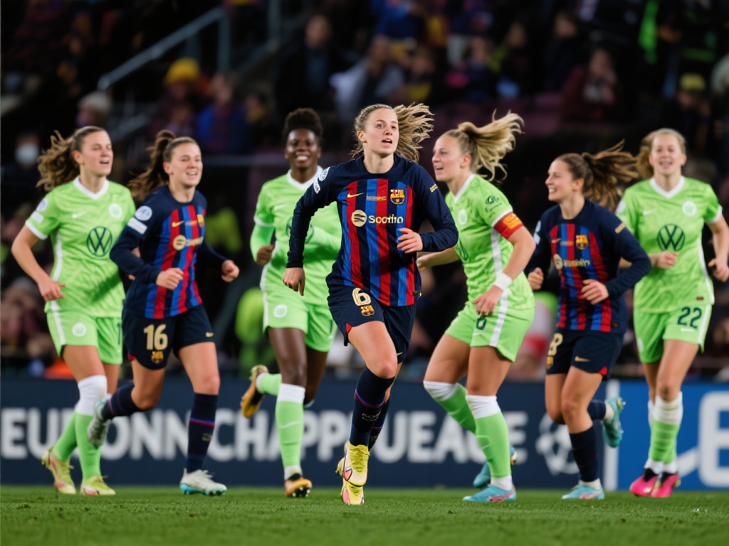 巴萨女足狂胜狼堡，总比分10-2挺进欧冠4强